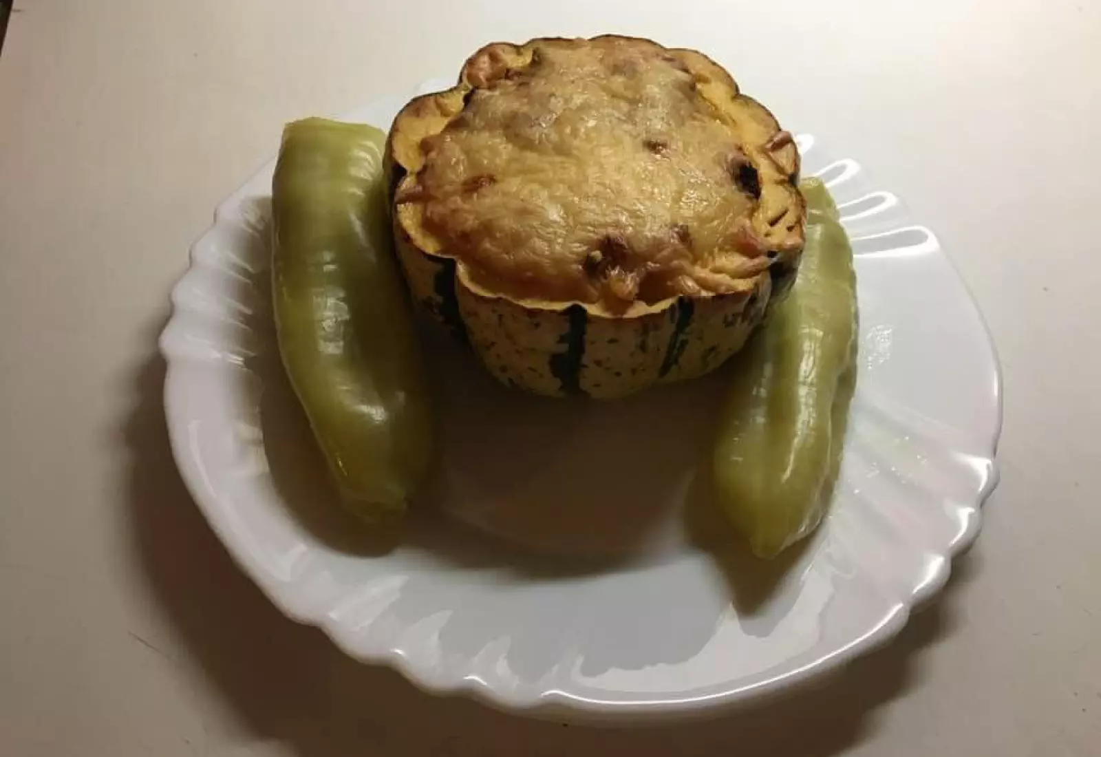 Sweet dumpling - dýně plněná masovou směsí - LC