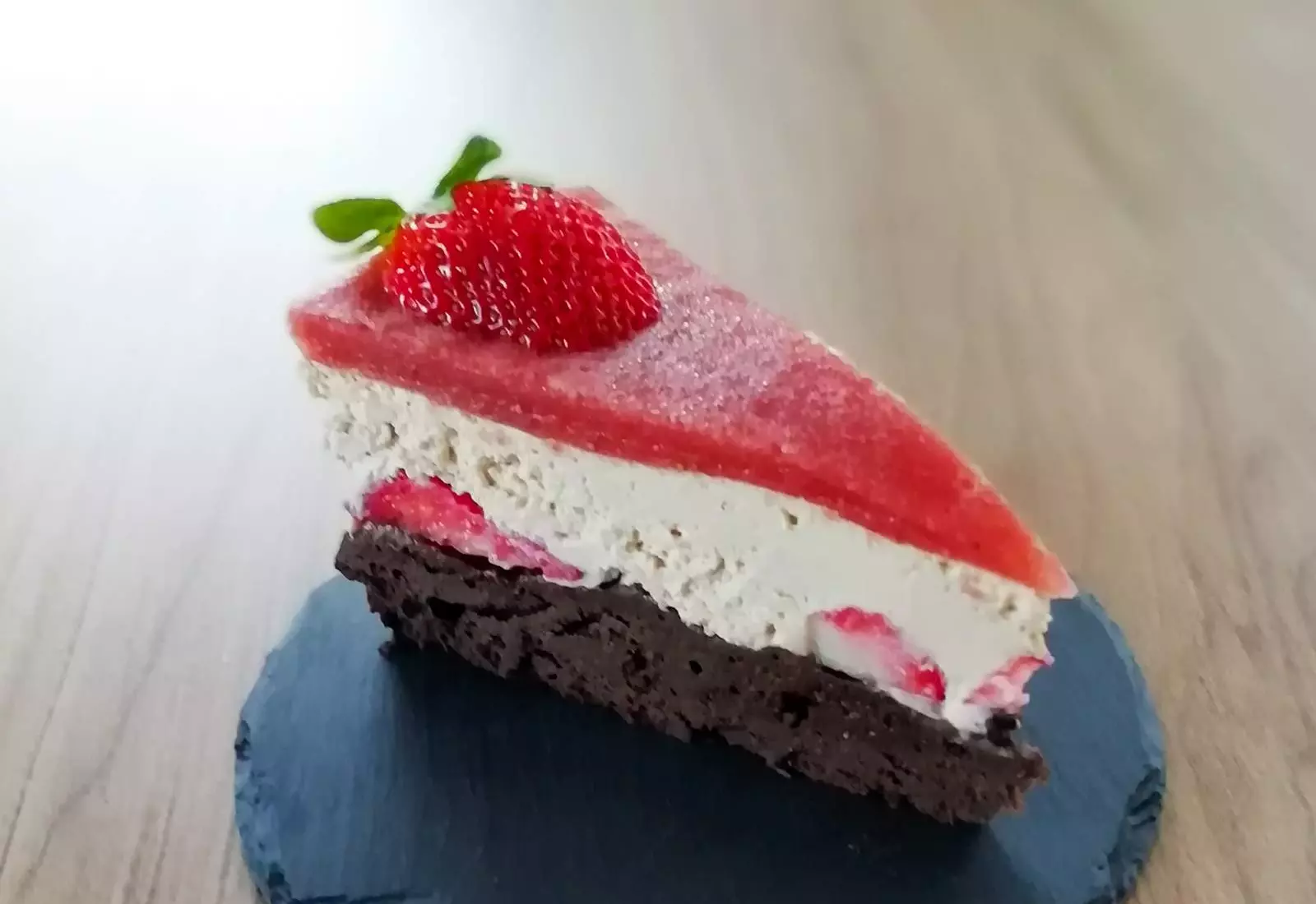 Jahodový nízkosacharidový dort