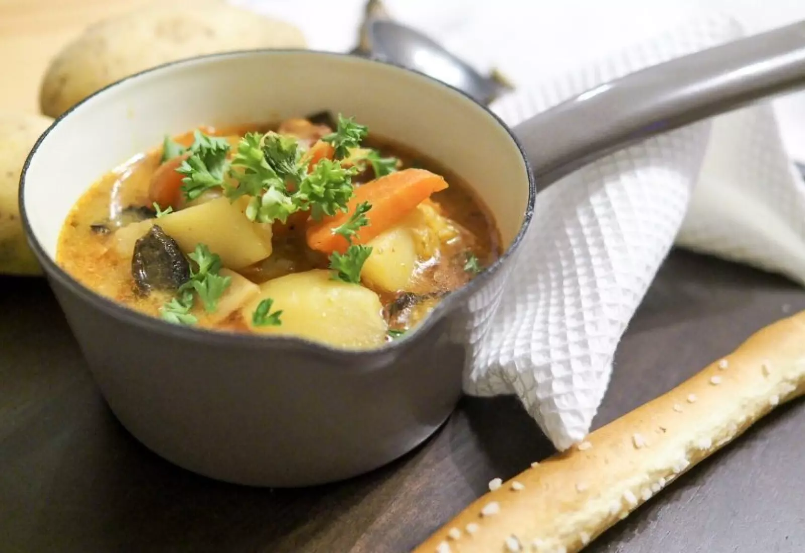 Bramboračka s houbami